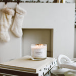 Evergreen+Eucalyptus - 3 Wick Clear Glass Tumbler Soy Candle - Sugar River Shoppe