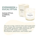 Evergreen + Eucalyptus - Glass Tumbler Soy Candle - Sugar River Shoppe