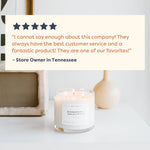 Home + Holiday - 3 Wick Clear Glass Tumbler Soy Candle - Sugar River Shoppe