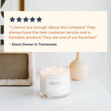 Home + Holiday - 3 Wick Clear Glass Tumbler Soy Candle - Sugar River Shoppe