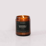 Lavender + Bergamot - Amber Jar Soy Candle - Sugar River Shoppe