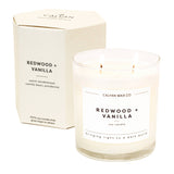 Redwood + Vanilla - Glass Tumbler Soy Candle - Sugar River Shoppe