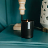 Seaside + Citrus Matte Black Glass Tumbler Soy Candle - Sugar River Shoppe