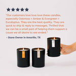 Seaside + Citrus Matte Black Glass Tumbler Soy Candle - Sugar River Shoppe