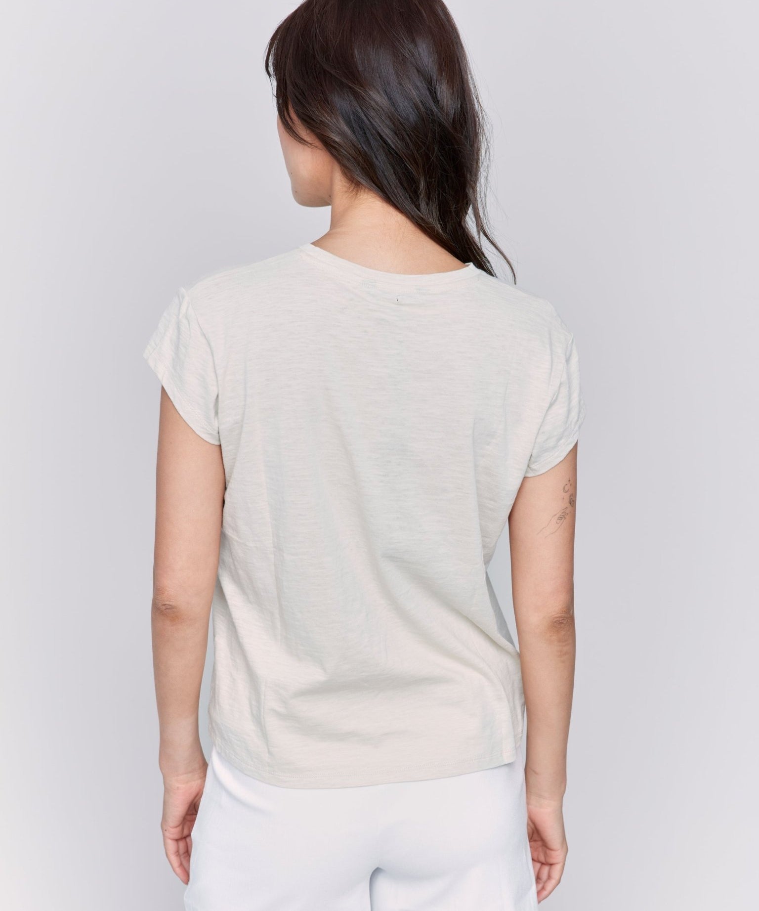 Cap Sleeve Tee with Chest Pocket Detail - Charlie B - 690178601910 - Sugar River Shoppe - 