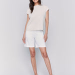 Cap Sleeve Tee with Chest Pocket Detail - Charlie B - 690178601910 - Sugar River Shoppe - 
