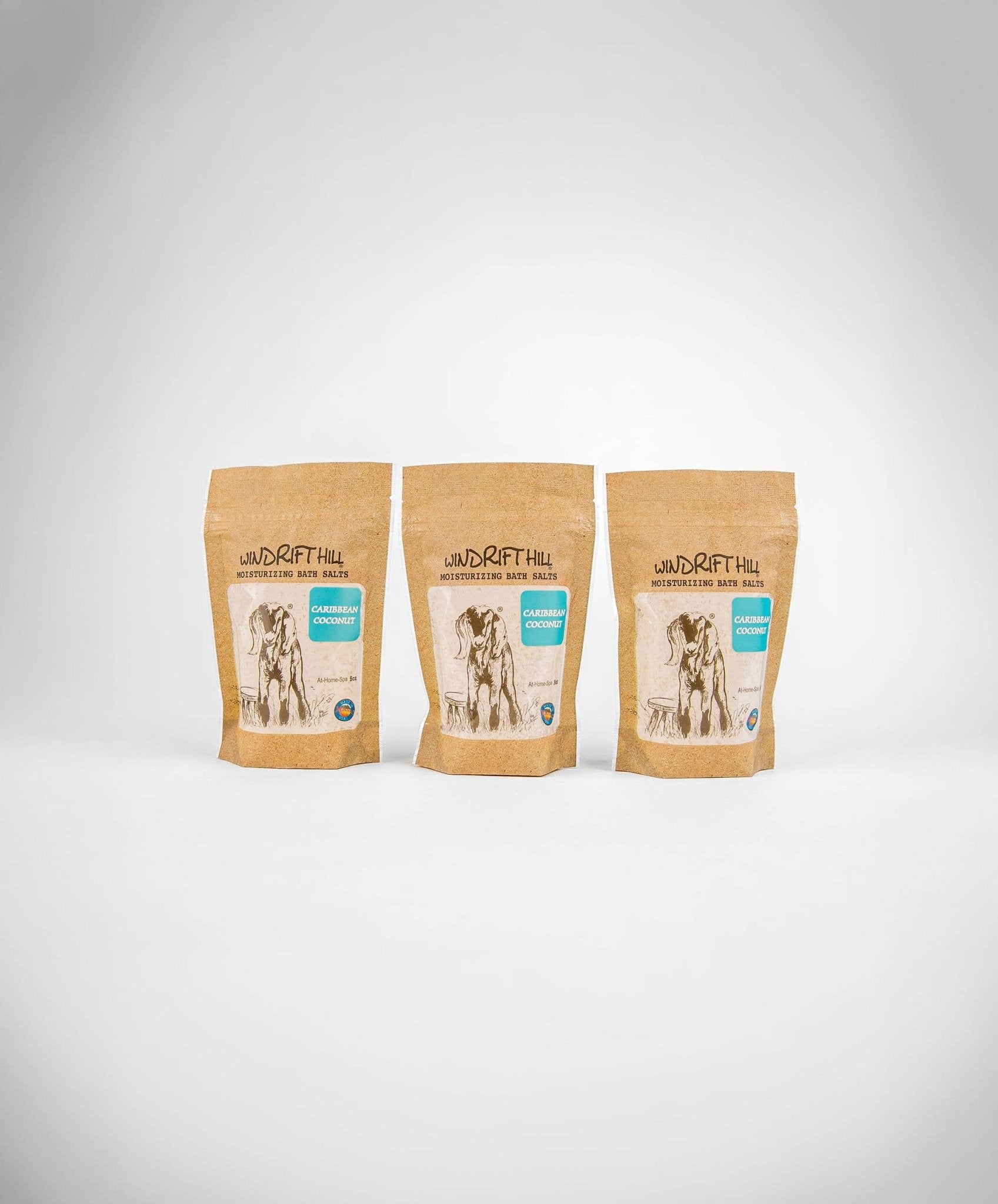 Caribbean Coconut Bath Salt | Uplifting Coconut Mineral Soak - Windrift Hill Goat Milk Skincare - 804551436727 - Sugar River Shoppe - 