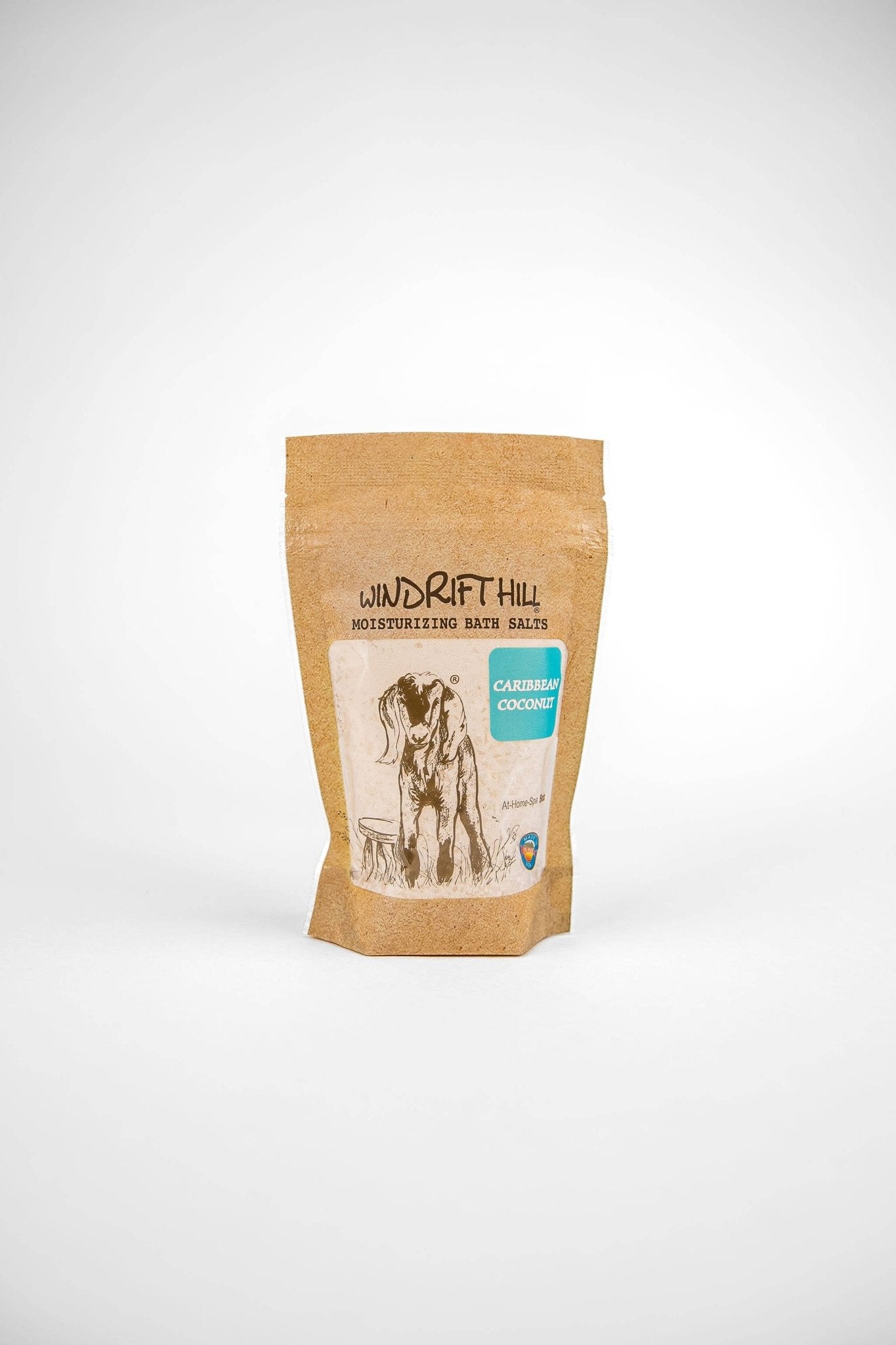 Caribbean Coconut Bath Salt | Uplifting Coconut Mineral Soak - Windrift Hill Goat Milk Skincare - 804551436727 - Sugar River Shoppe - 