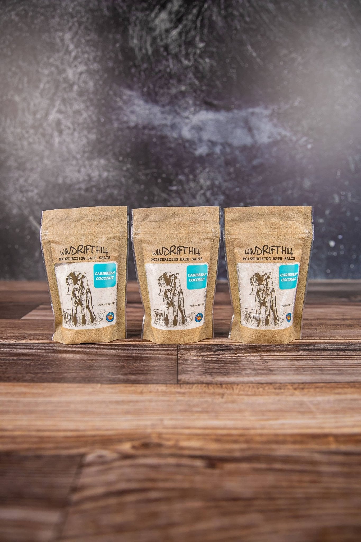 Caribbean Coconut Bath Salt | Uplifting Coconut Mineral Soak - Windrift Hill Goat Milk Skincare - 804551436727 - Sugar River Shoppe - 