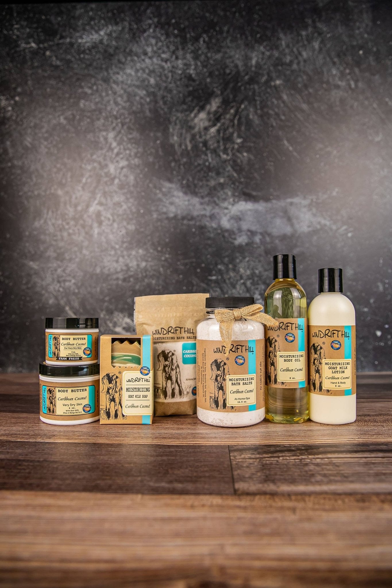 Caribbean Coconut | Moisturizing Bath Salt - Windrift Hill Goat Milk Skincare - 804551436703 - Sugar River Shoppe - 