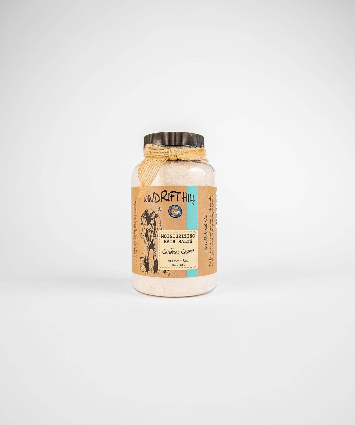 Caribbean Coconut | Moisturizing Bath Salt - Windrift Hill Goat Milk Skincare - 804551436703 - Sugar River Shoppe - 