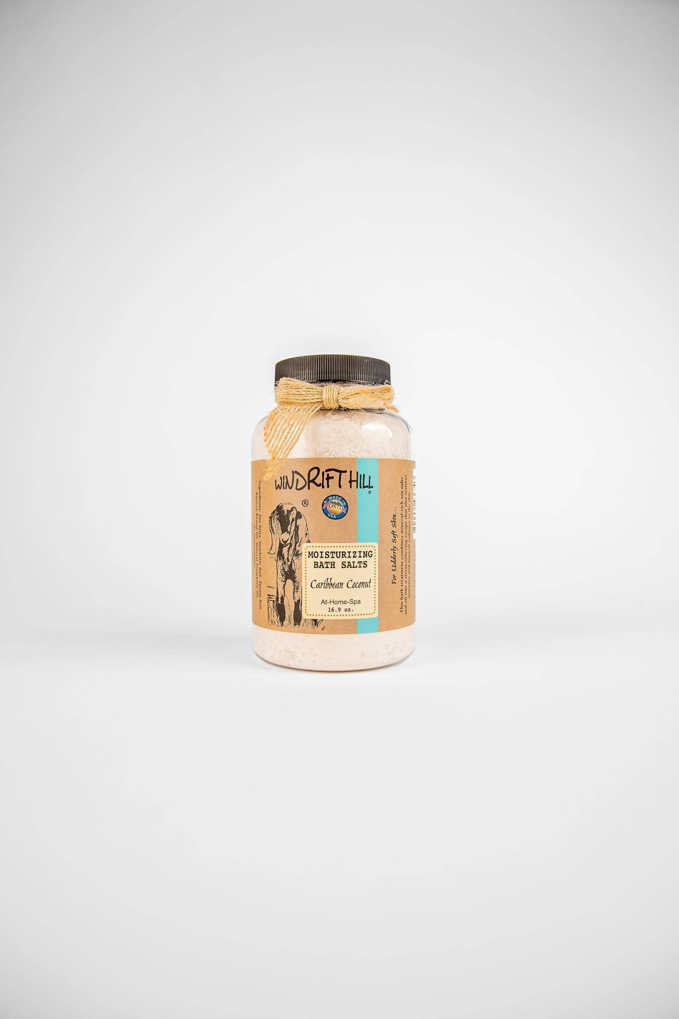 Caribbean Coconut | Moisturizing Bath Salt - Windrift Hill Goat Milk Skincare - 804551436703 - Sugar River Shoppe - 
