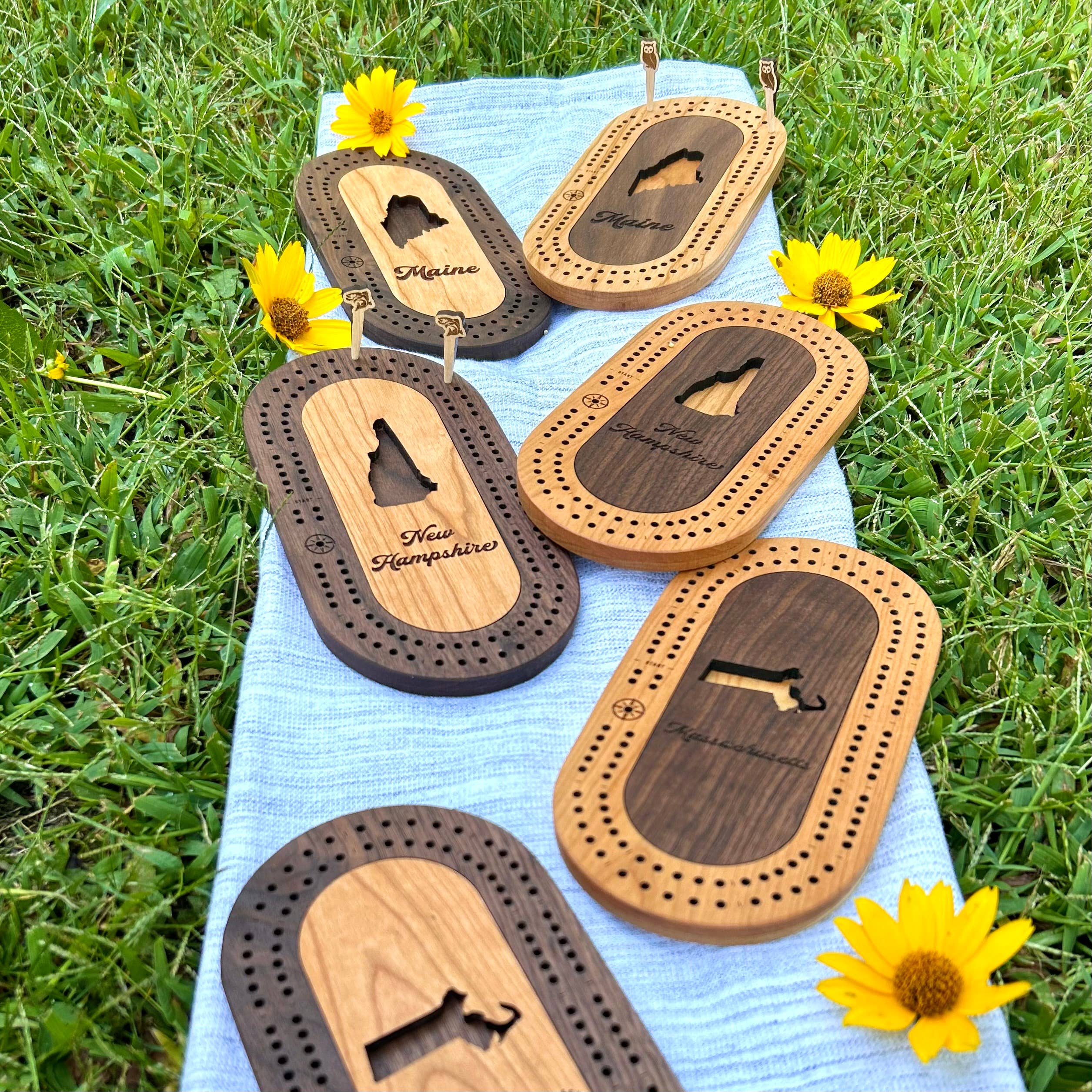 Wisconsin Mini Travel Cribbage Board Set - Sugar River Shoppe