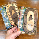 Wisconsin Mini Travel Cribbage Board Set - Sugar River Shoppe