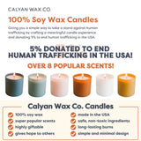 Cedar + Tobacco - Dignity Series Soy Candle - Calyan Wax Co. - 856207008512 - Sugar River Shoppe - 