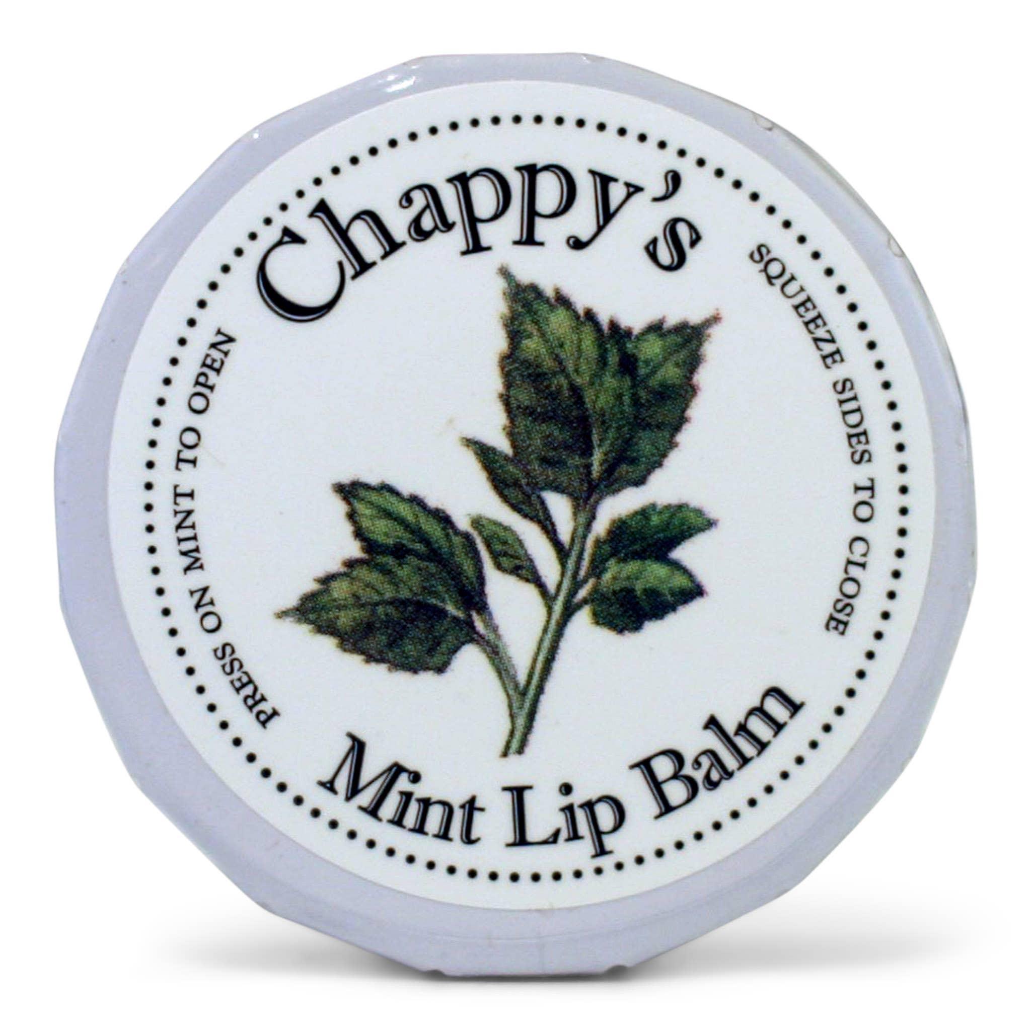 Chappys Lip Balm Tins Assorted Pack Travel - Friendly Moisturizing Lip Care Collection - Sweet Grass Farm - 836073080201 - Sugar River Shoppe - 
