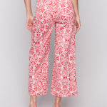 Printed Patch Pocket Flare Pants - Sugar River Shoppe