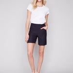 Navy Blue Shorts with Pockets - Sugar River Shoppe