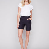 Navy Blue Shorts with Pockets - Sugar River Shoppe