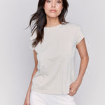 Cap Sleeve Tee with Chest Pocket Detail - Sugar River Shoppe