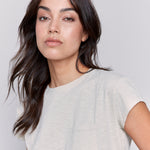 Cap Sleeve Tee with Chest Pocket Detail - Sugar River Shoppe