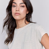 Cap Sleeve Tee with Chest Pocket Detail - Sugar River Shoppe