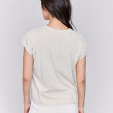 Cap Sleeve Tee with Chest Pocket Detail - Sugar River Shoppe