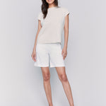 Cap Sleeve Tee with Chest Pocket Detail - Sugar River Shoppe