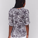 Cotton Gauze Half Button Blouse - Sugar River Shoppe