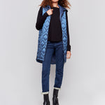 Hooded Quilted Vest with Pockets - Sugar River Shoppe