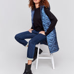 Hooded Quilted Vest with Pockets - Sugar River Shoppe
