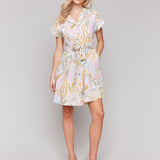 Linen Blend Short Sleeve Button-Front Dress - Sugar River Shoppe