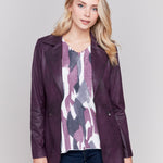 Long Faux Suede Moto Jacket - Sugar River Shoppe