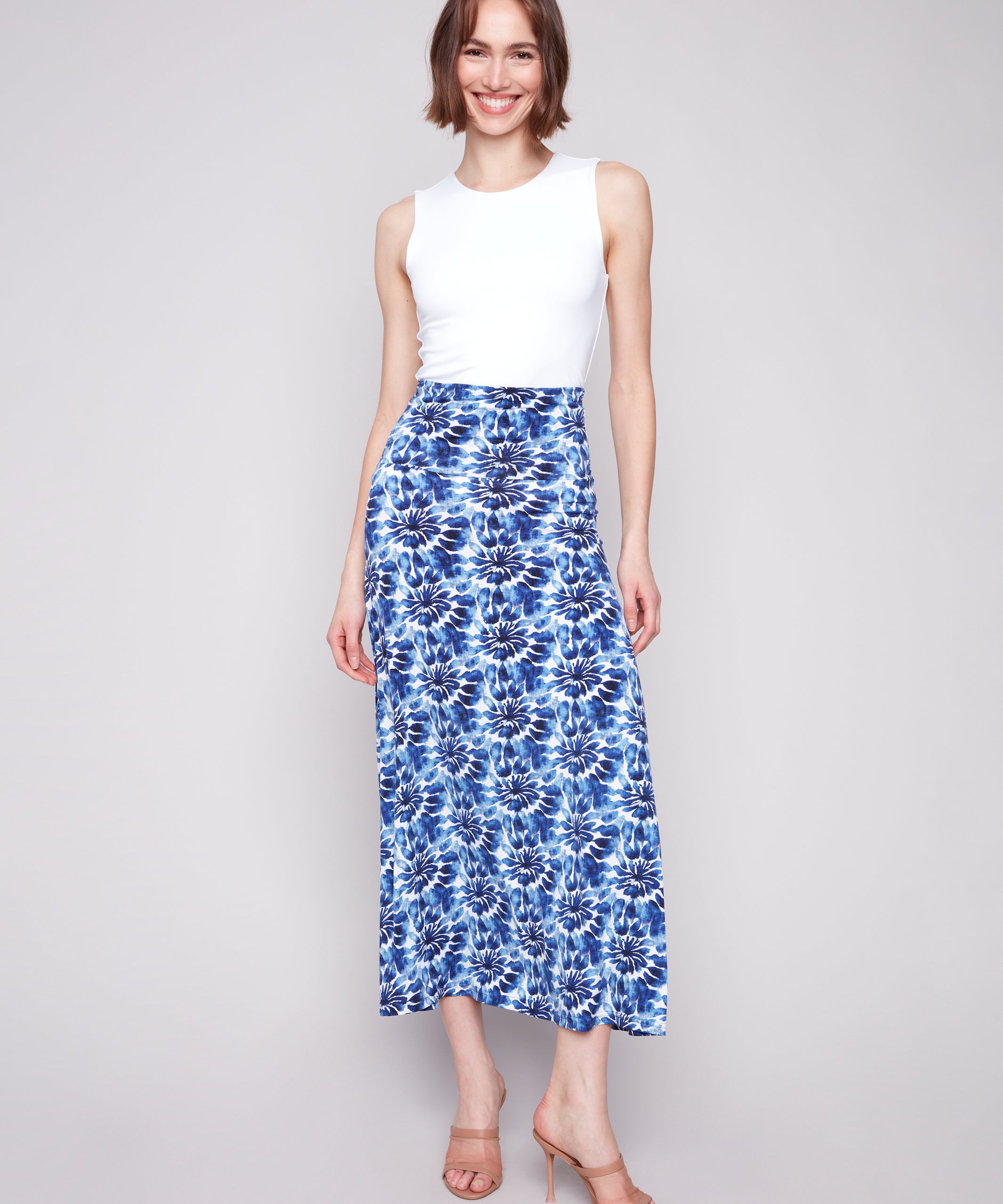 Printed Convertible Skirt/Dress with Removable Straps - Sugar River Shoppe