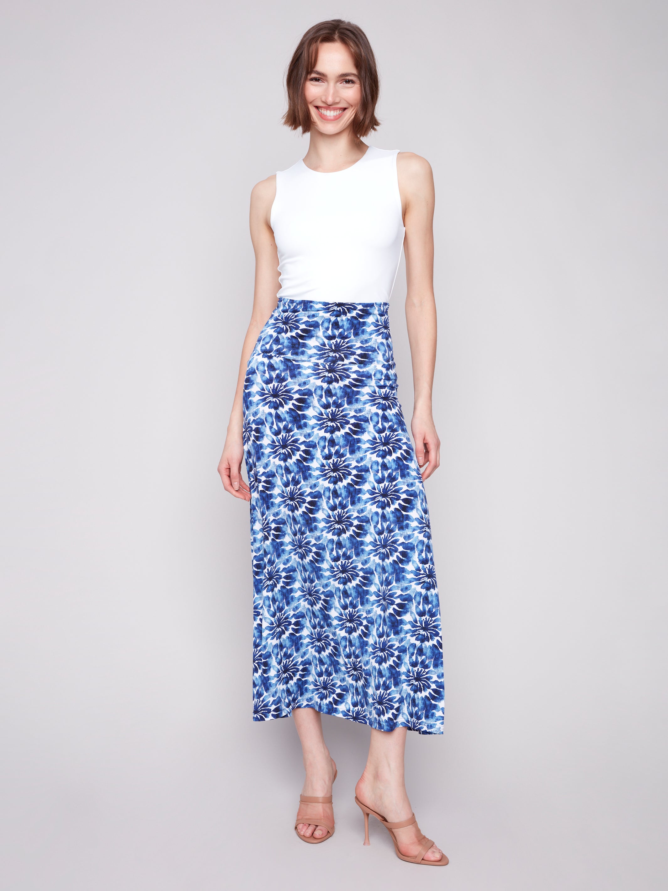 Printed Convertible Skirt/Dress with Removable Straps - Sugar River Shoppe