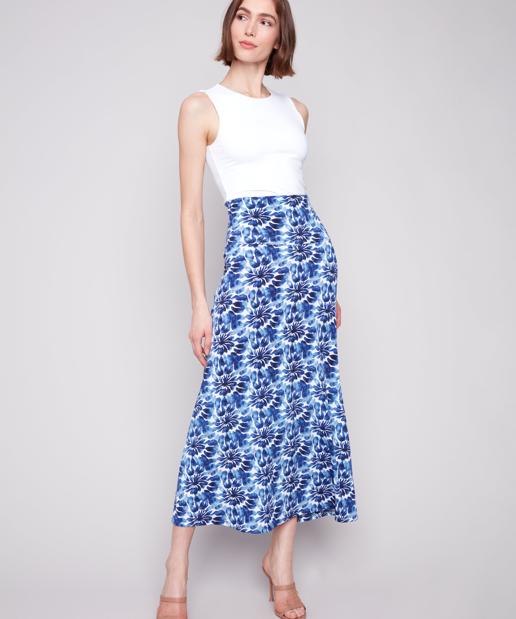 Printed Convertible Skirt/Dress with Removable Straps - Sugar River Shoppe