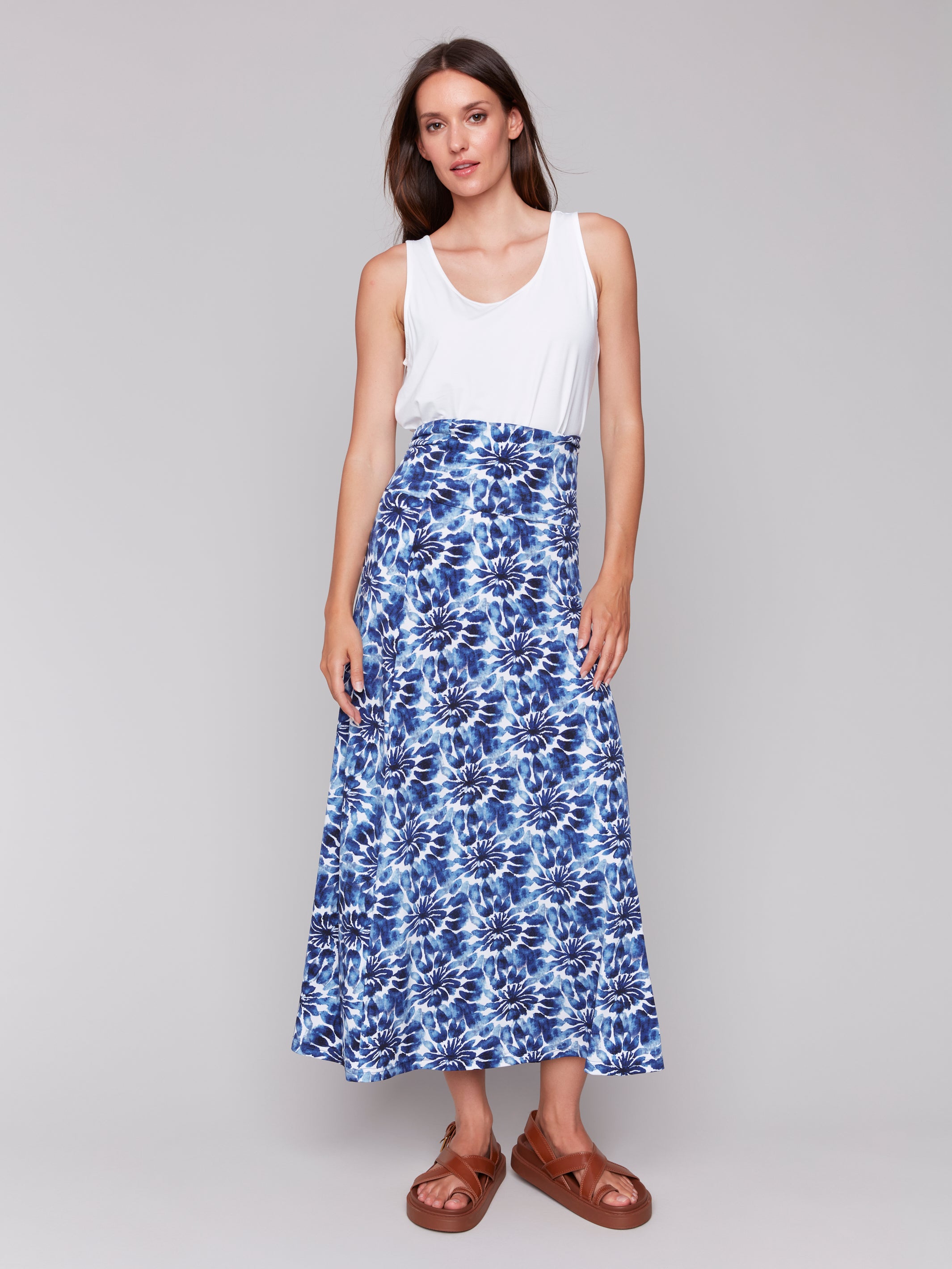 Printed Convertible Skirt/Dress with Removable Straps - Sugar River Shoppe