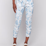 Printed Crinkle Bengaline Jogger Pant - Sugar River Shoppe