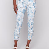 Printed Crinkle Bengaline Jogger Pant - Sugar River Shoppe