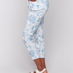 Printed Crinkle Bengaline Jogger Pant - Sugar River Shoppe