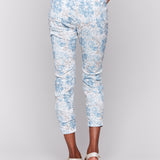 Printed Crinkle Bengaline Jogger Pant - Sugar River Shoppe