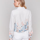 Printed Linen Blend Jacket - Sugar River Shoppe