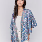 Printed Satin Kimono - Sugar River Shoppe