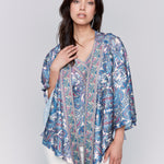 Printed Satin Kimono - Sugar River Shoppe