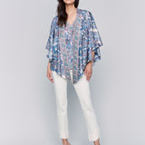 Printed Satin Kimono - Sugar River Shoppe