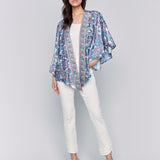 Printed Satin Kimono - Sugar River Shoppe