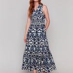 Printed Sleeveless Cotton Maxi Dress - Sugar River Shoppe