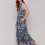 Printed Sleeveless Cotton Maxi Dress - Sugar River Shoppe