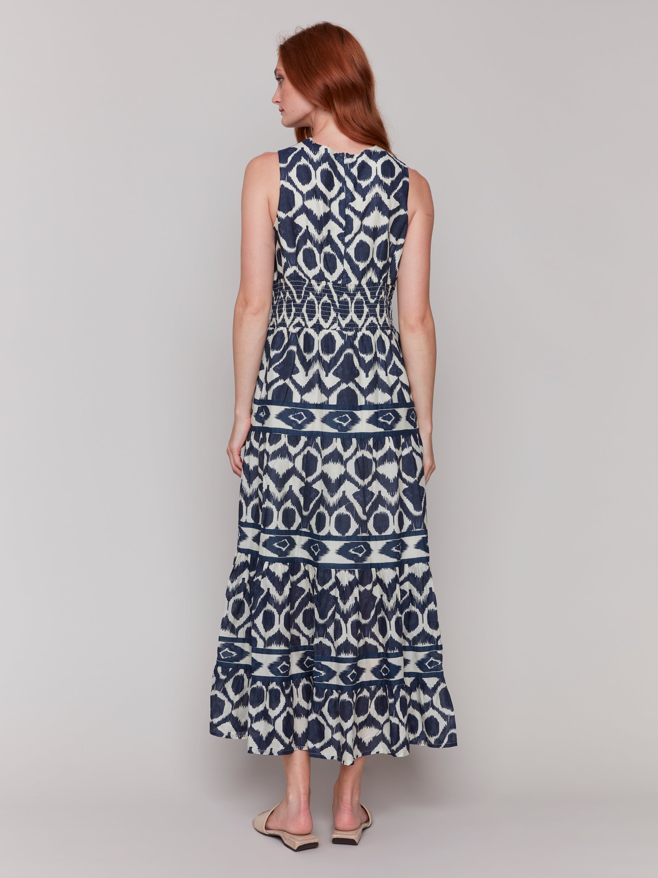 Printed Sleeveless Cotton Maxi Dress - Sugar River Shoppe