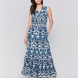Printed Sleeveless Cotton Maxi Dress - Sugar River Shoppe